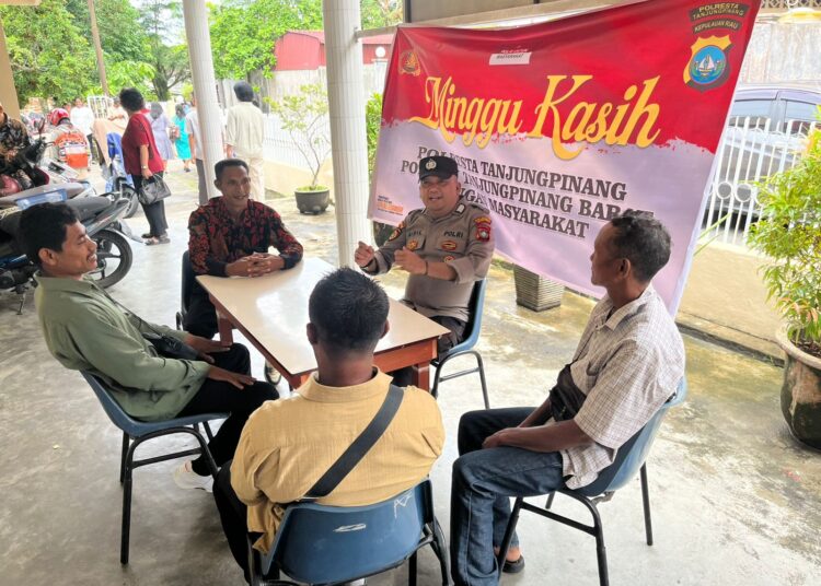 Minggu Kasih Polsek Tanjungpinang Barat Pererat Silaturahmi dan Jaga Kondusivitas Kamtibmas
