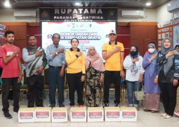 Polres Karimun Gelar Bakti Kesehatan Donor Darah dan Layanan Gratis, Sambut HUT Bhayangkara ke-80