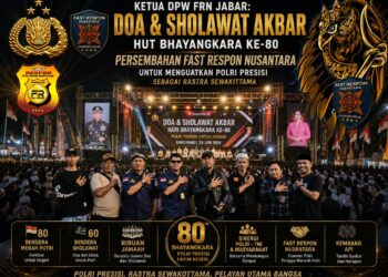 HUT Bhayangkara ke-80, PW FRN Persembahkan Doa dan Sholawat Akbar untuk Menguatkan Pengabdian Polri kepada Bangsa