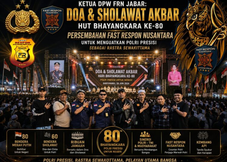 HUT Bhayangkara ke-80, PW FRN Persembahkan Doa dan Sholawat Akbar untuk Menguatkan Pengabdian Polri kepada Bangsa