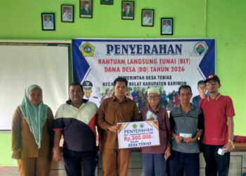 Pemerintah Desa Tebias Kecamatan Belat  Melaksanakan Kegiatan Penyerahan BLT Untuk Bulan Juli Tahun 2026
