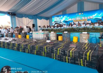 Operasi Gabungan BNN RI, Dirjen Bea Cukai dan Polda Kepri Menggagalkan Pengiriman 2,6 Ton, Kapal Berbendera Tanzania