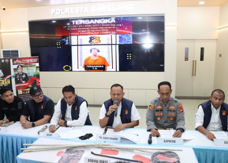 Satreskrim Polresta Barelang Berhasil Ungkap Pencurian Kabel dan Besi Fasilitas Publik di Jembatan 1 Barelang