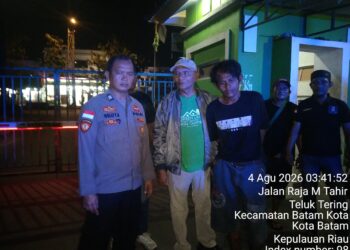 Polsek Batam Kota Respon Cepat Layanan Polisi 110, Amankan Terduga Pelaku Pencurian Tabung Gas di Perumahan Greenland