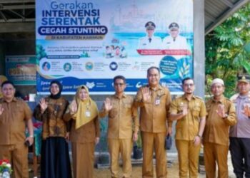 Bupati Karimun Lakukan Kunjungan Kerja Melaunching dan Pencegahan Stunting di Pulau Kundur