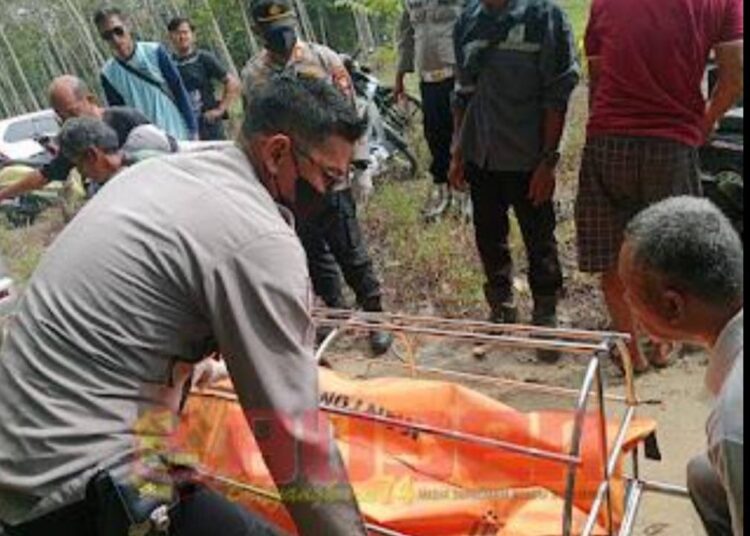 Tragis!! Seorang Pria Ditemukan Tidak Bernyawa dan Tergantung Kaku di Sebuah Gubuk Desa Sawang Laut Kabupaten Karimun