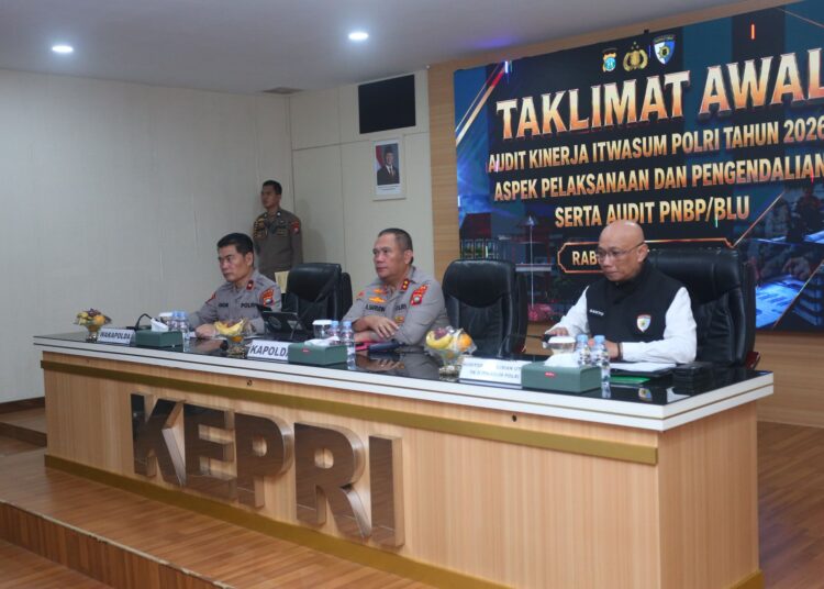 Taklimat Awal Audit Kinerja Itwasum Polri Tahap II Tahun Anggaran 2026 di Polda Kepri