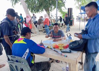 Pantai Asmara Dewi Sawang, Kecamatan Kundur Barat di padati oleh Peserta Festival Lomba Mancing tahun 2026