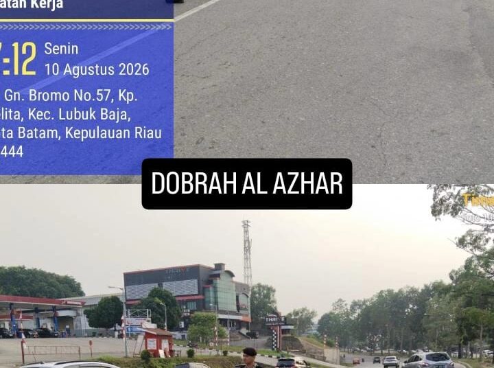 Satsamapta Polresta Barelang Gelar Strong Point Pagi, Wujudkan Kamseltibcarlantas di Kota Batam
