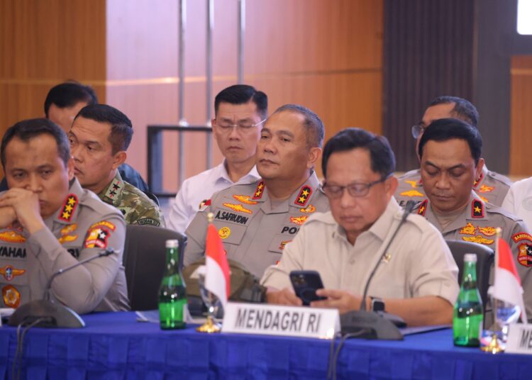 Kapolda Kepri Hadiri Konferensi Pers Pemusnahan Barang Bukti Ketamin 2,3 Ton