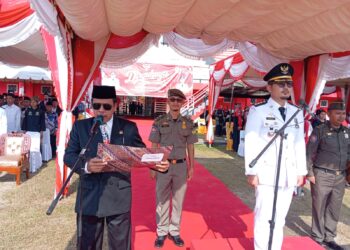 Upacara HUT RI Ke-81 tahun 2026 di Kecamatan Kundur Berjalan Penuh Hikmah