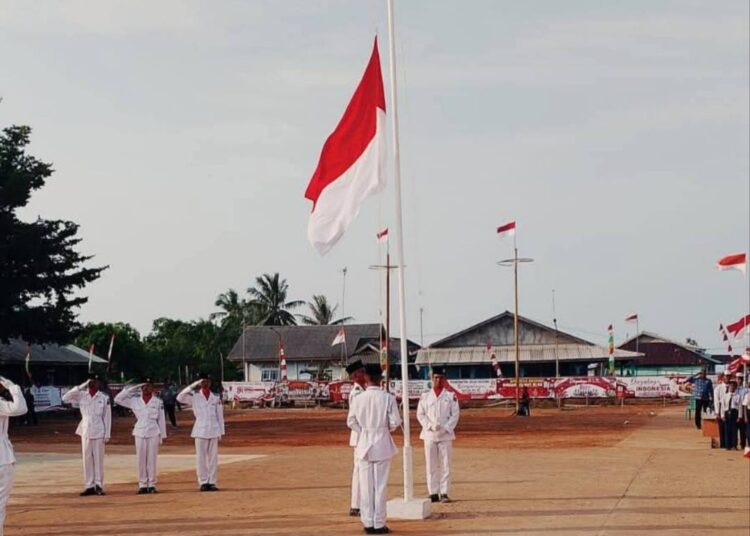 Pemerintah Kecamatan Belat Melaksanakan Upacara HUT RI Ke-81 di Desa Lebuh tahun 2026