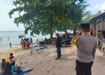 Pasca Libur HUT Ke-81 Kemerdekaan RI, Polsek Nongsa Perketat Pengamanan Kawasan Pantai