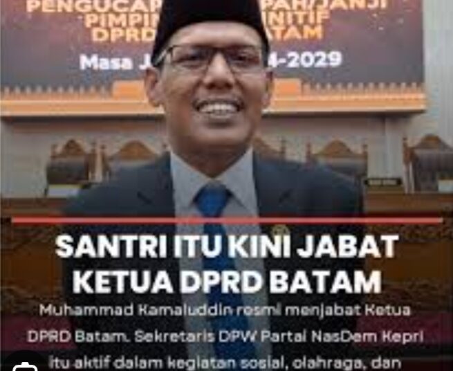Ketua PW “Fast Respon Nusantara” DPW Kepri Mendesak Ketua DPRD Kota Batam, Agar Jaga Intergritas dan Kapabilitas Sebagai Ketua DPRD